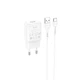 Зарядне мережеве HOCO C96A (1USB 2.1A) Type-C Білий - зображення 1