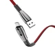 Кабель HOCO U70 Splendor USB - Micro USB (2.4A) (1.2M) Червоний - изображение 1