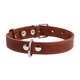 Нашийник COLLAR одинарний ширина 25мм довжина 38-50см коричневий - изображение 2