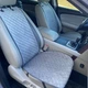 Накидки на сидіння з алькантари Lux ПАЙКА, Квадратний ромб сірий. Преміум. Передній комплект - изображение 1