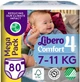 Подгузники Libero Comfort 7-11 кг Размер 4 80 шт (7322541756820) - изображение 1