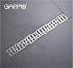 Трап лінійний для душу GAPPO 600мм із сухим затвором сатин G86007-3 - зображення 7