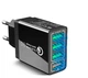 Зарядка для телефона QC 3.0 Quick Charge быстрая зарядка 35W 3A 4 USB 5V/9V/12V зарядное (710106472) Черный - изображение 1
