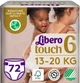 Подгузники Libero Touch 13-20 кг Размер 6 72 шт (7322541994222) - изображение 1