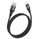 USB кабель для iPhone з роз'ємом Lightning HOCO X50 Excellent charging data cable (2,4 А, 1m). Black - зображення 2