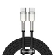 Кабель USB Type-C > USB Type-C Baseus Cafule Metal Data Cable 100W 2.0m (CATJK-D01) Black - изображение 1