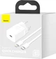 Зарядний пристрій Baseus Super Si USB-C 20W + Type-C to Lightning Cable White (TZCCSUP-B02) - изображение 1