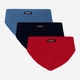 Набір трусів сліпи чоловічий Atlantic 3MP-129 L 3 шт Денім/Темно-синій/Червоний (5903351355834) - зображення 1