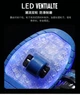 Роликові кросівки з LED підсвічуванням чорні на 2-х колесах (LR 1275) 30(19см) - зображення 5