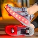 Роликові кросівки з LED підсвічуванням сірі на 2-х колесах (LR 1276) 30(19см) - зображення 7
