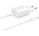 Мережевий зарядний блок живлення Travel Adapter EP-TA800 25W з кабелем type C - type C білий - зображення 3