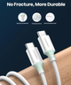 Кабель зарядный Ugreen USB 2.0 Type-C to Type-C PD QC 4.0 1.5М White (US264) - изображение 8