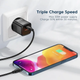 Зарядное устройство KUULAA GaN 33W USB-A QC 3.0 + USB-C PD 3.0 Light Green (RY-U33) - изображение 7