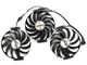 Вентилятор кулер для видеокарты ASUS RTX 3060 3070 Ti 3080 Ti 3090 ROG Strix Champion CF1010U12S (CF1010U12D T129215SU FDC10U12S9-C) комплект 3 шт (№338.1) - изображение 1