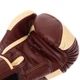 Перчатки боксерские кожаные TWINS VELCRO BGVL13 (размер 10 oz, темно-коричневый-ванильный) - изображение 4