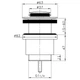 Донный клапан FRAP F61, автомат, 1 1/4", хром - изображение 6