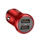 Автомобильное зарядное устройство Baseus Gentleman 2USB 4.8A Красный (CCALL-GB09) - изображение 4