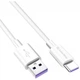 Дата кабель USB 2.0 AM to Type-C 1.0m 5A white ColorWay (CW-CBUC019-WH) - зображення 3