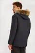 Короткий мужской пуховик с мехом енота Finn Flare A19-22011-202 темно-серый L - изображение 2