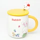 Кружка с крышкой BonaDi Rabbit 430 мл фарфоровая с ложкой (927-223) - изображение 3