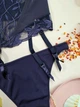 Корсет ажурный со съемными подвязками для чулок Lormar 70B + подарок стринги фиолетовый(L2024) - изображение 5