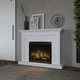 Камин из МДФ и электрокамин 28 дюймов каминокомплект Beautiful FN 0728 Dimplex XHD белый Aristocrat Decor - изображение 4