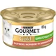 Вологий корм для котів Gourmet Gold Pieces in Pate 85 г - качка, морква та шпинат - изображение 1