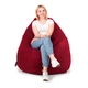 Кресло-мешок SanchoBAG Груша Велюр L 130x90 см Poppy-Red (kmg1001-v113-l) - изображение 1