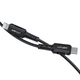 Кабель ACEFAST C4-01 Type-C to iP 3A, 30W, 1.8m, nylon, zinc connectors, Black (6974316281306) - изображение 4