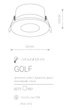 8375 Світильник вбудований Nowodvorski GOLF WHITE CN (30911) - зображення 2