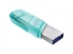 Флеш-накопичувач SanDisk USB 3.1 iXpand Flip 128Gb Lightning Apple Ice Mint (SDIX90N-128G-GN6NJ) - изображение 1