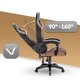 Компьютерное геймерское кресло Hell's Chair Rainbow BROWN - изображение 8