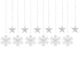 Уличная гирлянда бахрома Springos 2.7 м 138 LED CL4019 Mix - изображение 2