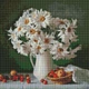 Zestaw do haftu diamentowego Ideyka Piękno stokrotek 40 x 40 cm (4823104339168) - obraz 2
