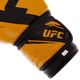 Перчатки для бокса и единоборств кожаные на липучке Zelart UFC Heroe 0574 12 унций Yellow-Black - изображение 4