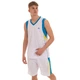 Форма баскетбольная мужская Zelart Lingo 8095 XL рост 165-170 см White-Blue-Yellow - изображение 1