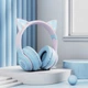 Беспроводные наушники "FINGERTIME" CAT BT029C с микрофоном и подсветкой Blue-Pink - изображение 1