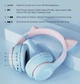 Беспроводные наушники "FINGERTIME" CAT BT029C с микрофоном и подсветкой Blue-Pink - изображение 3