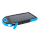 Повербанк на сонячній батареї Solar Charger 10000 mAh Power Bank вологозахищений з LED ліхтариком Блакитний - зображення 4