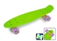 Скейтборд Пенни борд Penny Board 22" GREEN Зеленый Светящиеся колеса фиолетовые - изображение 1
