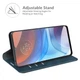 Чехол Taba Retro-Skin для Motorola Moto E7i / E7 Power / E7i Power книжка кожа PU с визитницей синий - изображение 3