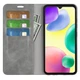 Чехол Taba Retro-Skin для Xiaomi Redmi 10C книжка кожа PU с визитницей серый - изображение 2