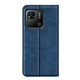 Чехол Taba Retro-Skin для Xiaomi Redmi 10C книжка кожа PU с визитницей синий - изображение 5