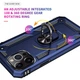 Чехол Shield для Iphone 13 Pro Max бампер противоударный с подставкой Dark-Blue - изображение 4