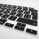 Накладка на клавиатуру Fruct для MacBook Air 13 2020/MacBook Air 13 M1 (2021) EU Черная Украинские буквы - изображение 3