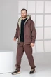 Чоловічий теплий костюм Lenato 48-50 шоколад - зображення 4