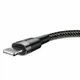 Кабель Baseus Cafule Cable USB For iP 2A 3m Gray+Black (CALKLF-RG1) - изображение 5