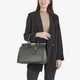 Сумка женская кожаная саквояж средняя Regina Notte Travel bag 3201 Темно-зеленый - изображение 2