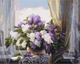 Картина по номерам Сирень у окна (BS8260) Brushme 40x50 см - изображение 1