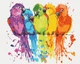 Картина по номерам Разноцветные попугаи (BS28115) Brushme 40x50 см - изображение 1